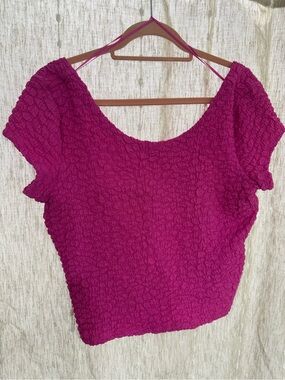 Maeve by Anthropologie Women's Short Sleeve textured top